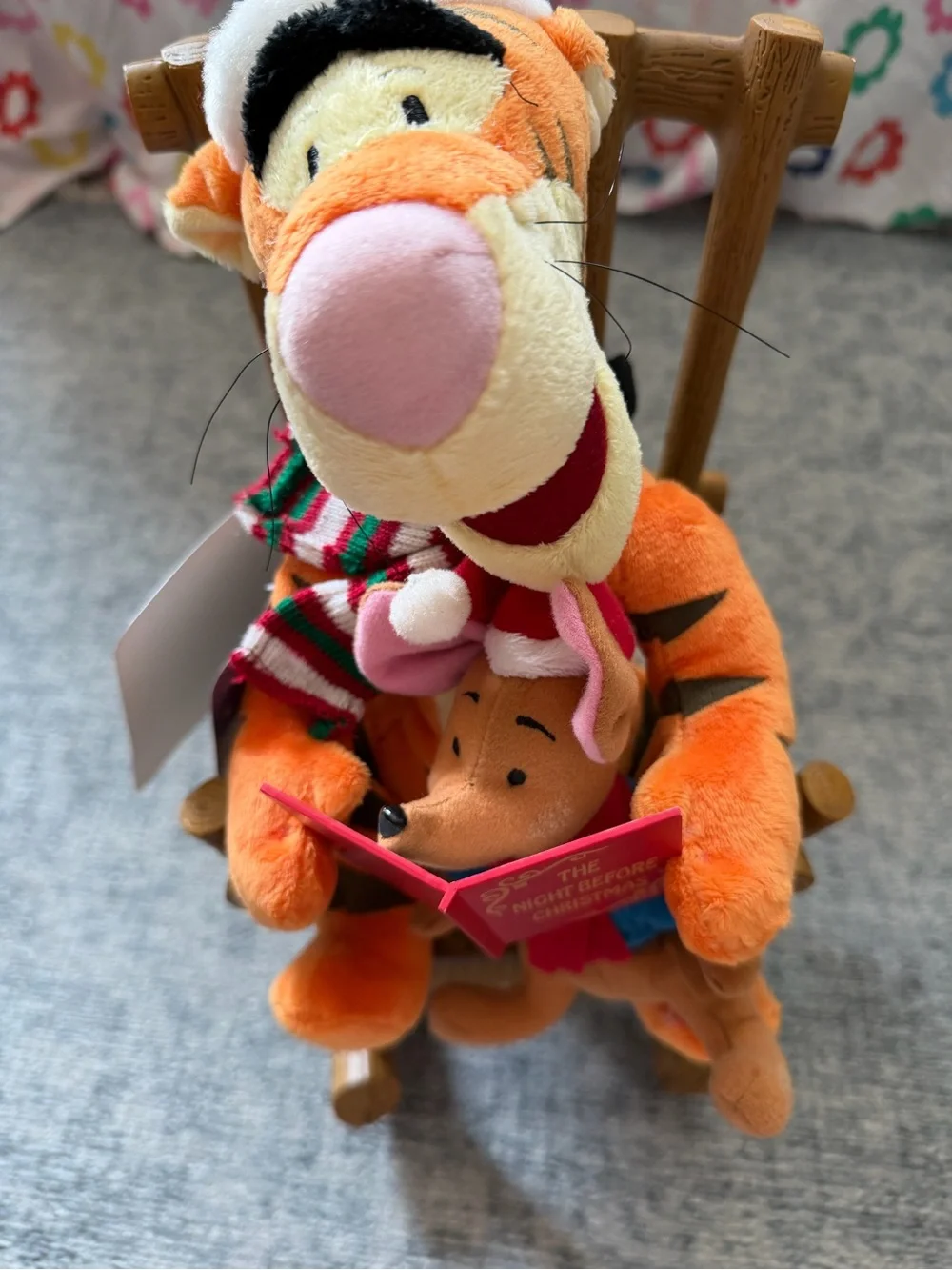 Rocking tigger and roo Christmas decor